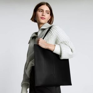 NWT Everlane Italian leather large tote black